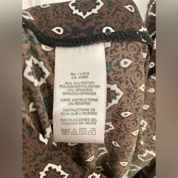 Michael Kors full skirt brown black white - size L - Picture 3 of 3